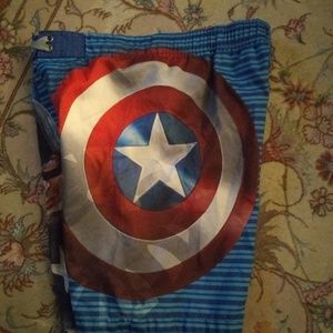 Captain America swimming trunks